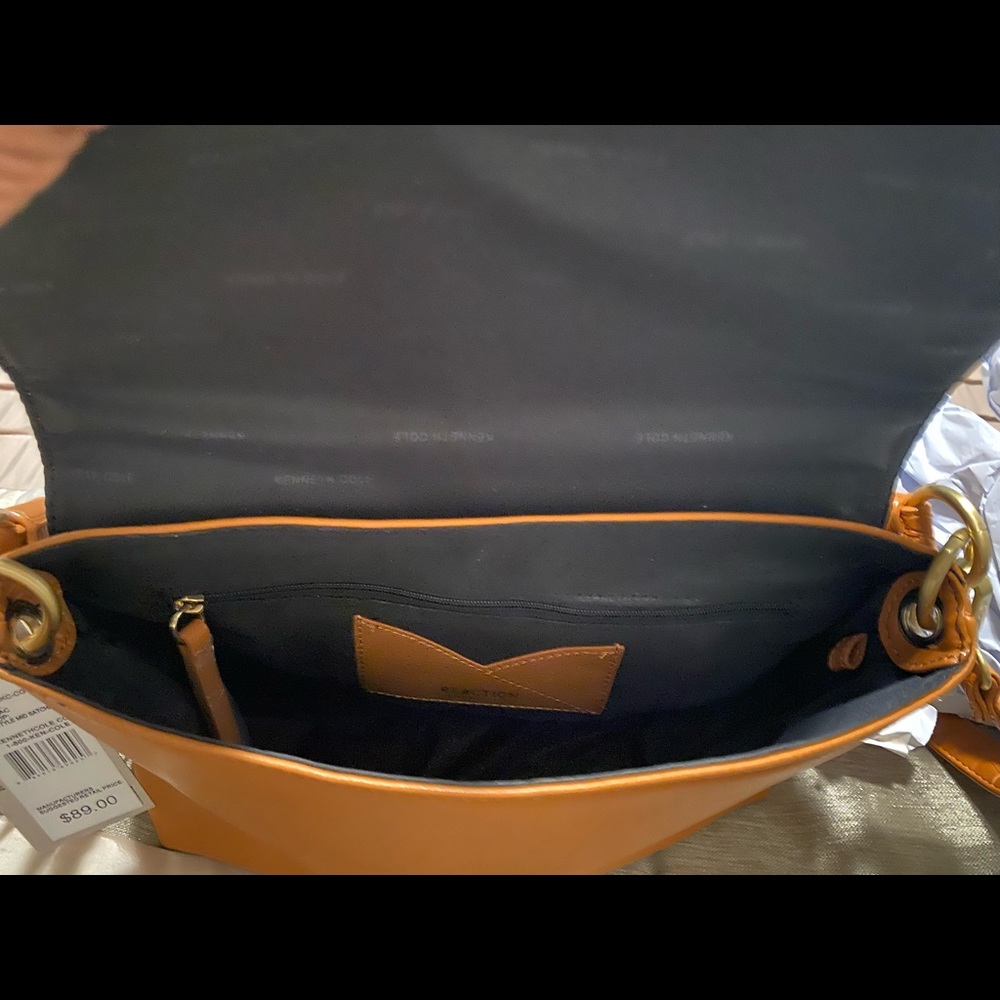 Kenneth Cole Reaction Cognac Lifestyle Mid-Satchel - Picture 12 of 13